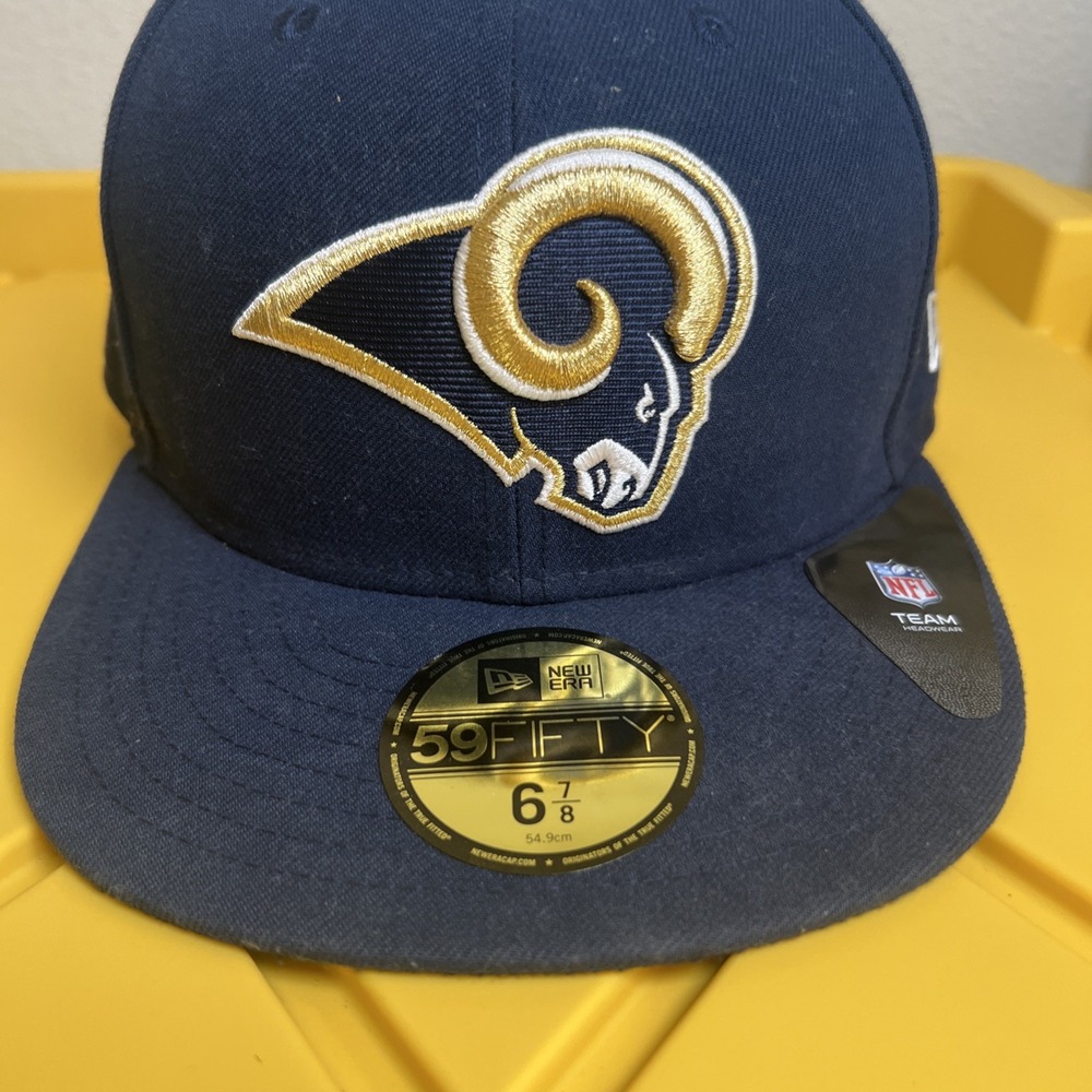NEW ERA 59FIFTY NFL ST. LOUIS RAMS FITTED HAT/CAP SIZE 6‎ 7/8